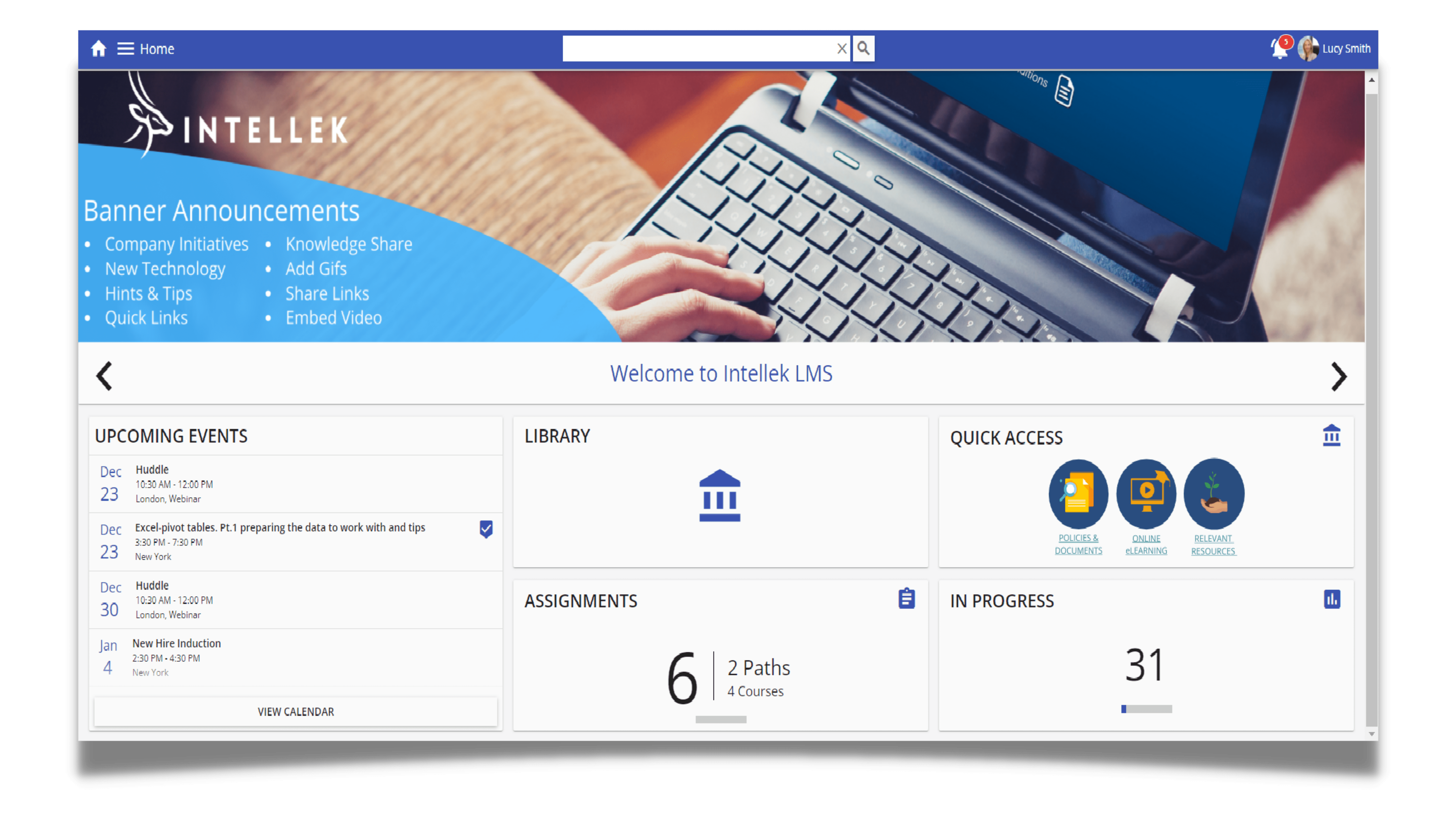 How to use LMS Banners and Boost Internal Comms