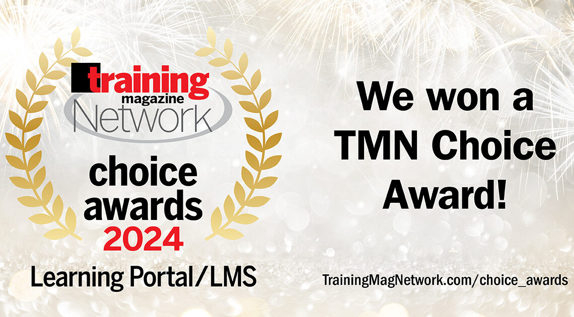 Training Magazine Network Choice Awards 2024 Intellek LMS Wins