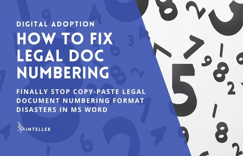 How to Fix Legal Document Numbering in Word